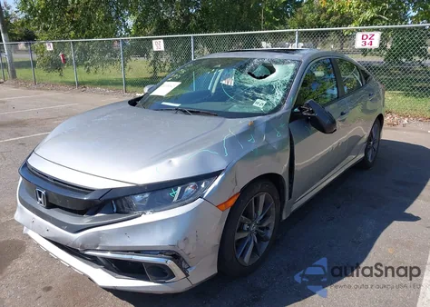 2020 Honda Civic Ex z USA, uszkodzony, nr VIN 19XFC1F37LE216951